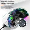 Souris Filaire Lumière Rgb Nid d'Abeille Souris Gaming Usb Bureau PC Ordinateurs Aouse