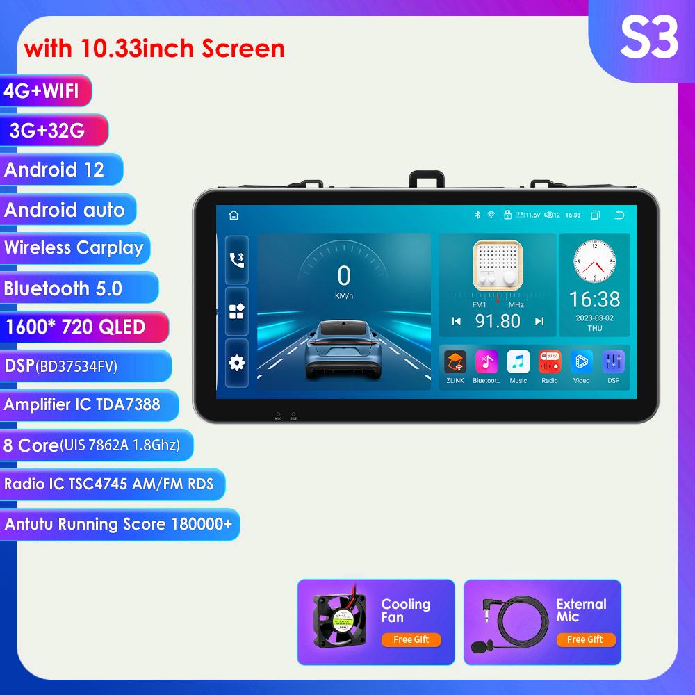 8G+128G Android Auto CarPlay Car Radio for Toyota Corolla 2007-2011 Multimedia Player GPS Navigation 2din Stereo 1280*720 Screen Autoradio Carplay 4G