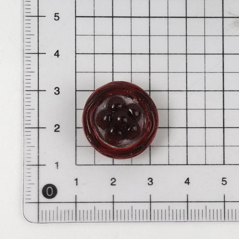 10/100Pc Resin Fruit Egg Tart Series Simulation Food Diy Scrapbook Decoration Crafts Dollhouse Accessories Keychains Materials