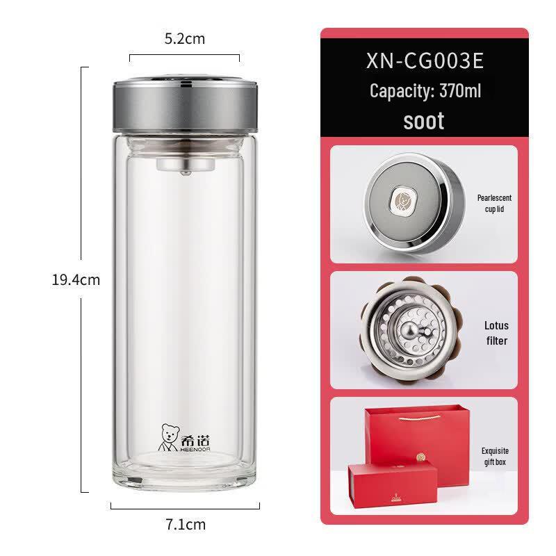 Heenoor Double-Layer Glass Tea Cup