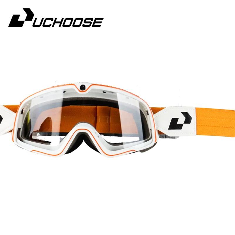 Occhiali da Moto Retrò Occhiali da Sci Occhiali da Sole Occhiali ATV Cinturino Antiscivolo AntiUV Cafe Racer Chopper Ciclismo Corsa Spedizione Gratuita