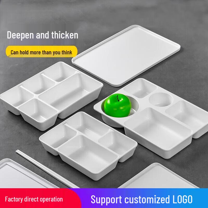 Yishu Xiang Melamin-Mehrkammer-Wochenbett-Essensplatte mit Deckel