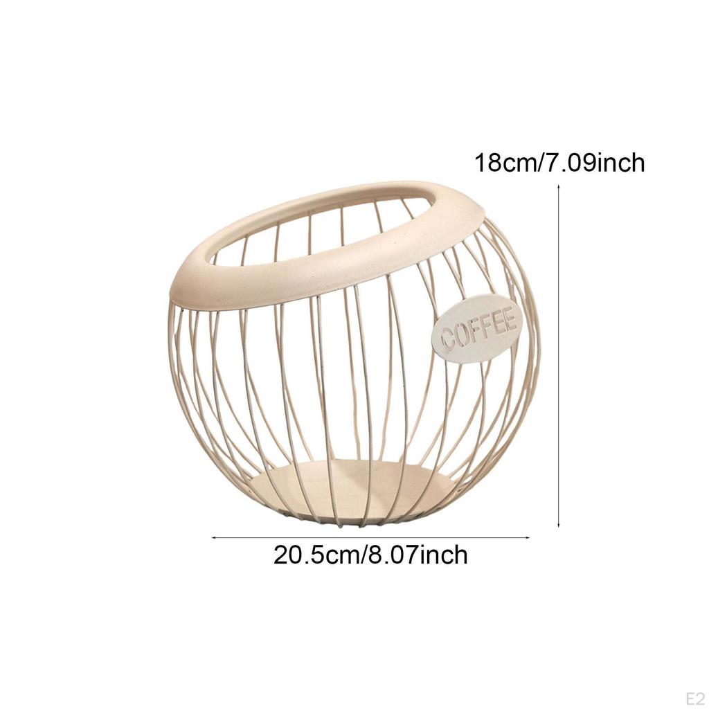 Coffee Capsule Holder, Espresso Organizer, Practical Storage Basket with Large Capacity for