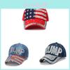 Usa Flag Baseball Cap With Adjustable Denim Sun Protection For Adults