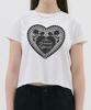 Damiswi Lace Heart T-Shirt_White (Black)