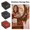 Velvet Lining Necklace Display Box Sleek Necklace Storage Box Jewelry Organizer  Wedding Gift Box