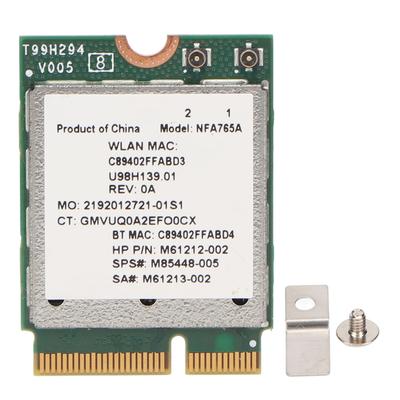 WiFi6 Network Card 2400mbps High Speed M.2 Key E WiFi6 Bluetooth 5.2 802.11ac Ax 2.4G 5G NIC