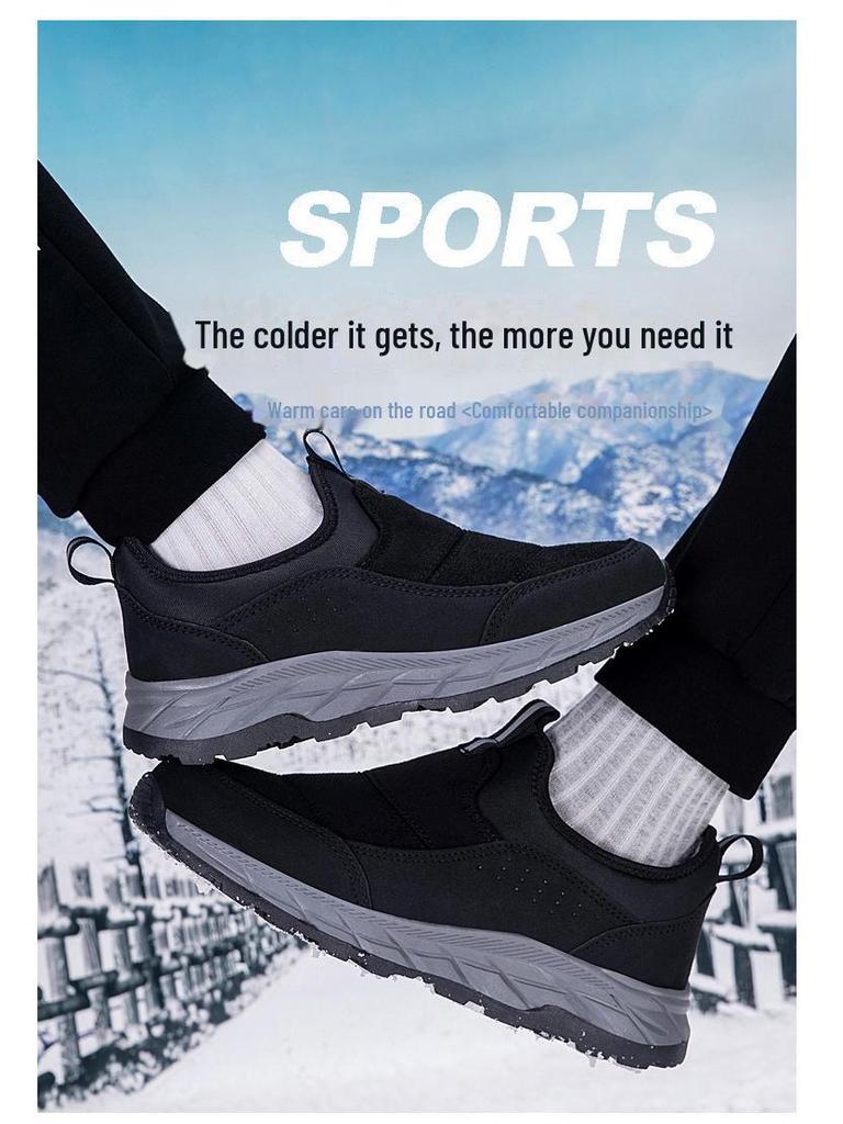 Waterproof Slip-On Men's Walking Shoes for Middle-Aged and Elderly - Non-Slip, Soft-Soled, Lightweight, Casual Sports Shoes
