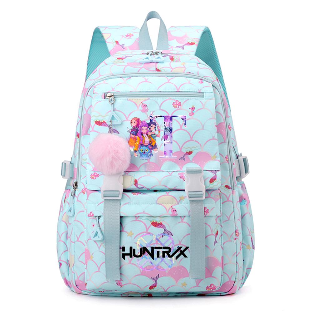 26 English Letters Printed Backpack Large Capacity Bookbag Student Boy Girl Schoolbag Outdoor Large Capacity Waterproof Sports Laptop Travel Bag