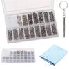 Glasses Screw Repair Kit Nose Pad Screw Set 18 Grids Home Tool Kit 1000pcs