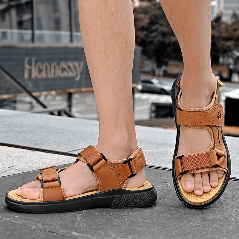 Повседневные Универсальные Стильные Крутые Сандалии Пляжные Нескользящие Полушлепки — фото 7