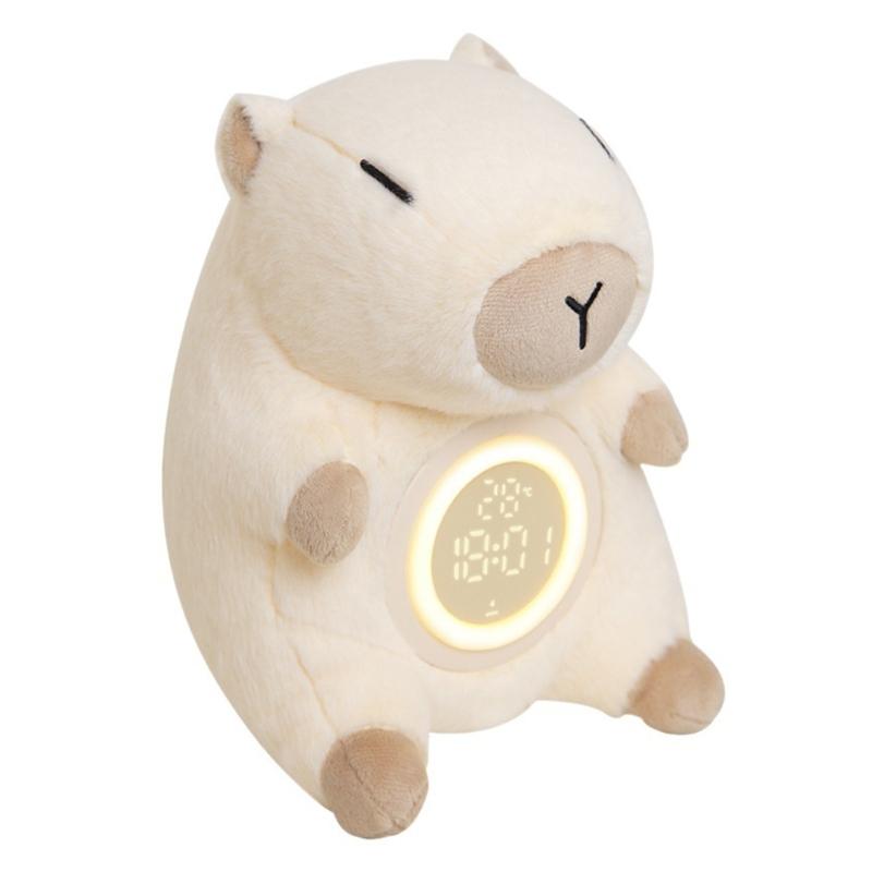 

Children Capybaras Alarm Clock Night Lamp USB Nightlight, Touch Sensorings with Adjustable Brightness and Timers Function 1