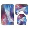 Fashion Painted Toilet Three-Piece Floor Mat Bathroom Door Mat Coffee Table Sand Carpet