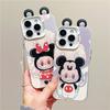 Mickey Minnie Labu Is Suitable for Apple Mobile Phone iPhone15/16Promax Huawei Pura70 Mobile Phone Case.