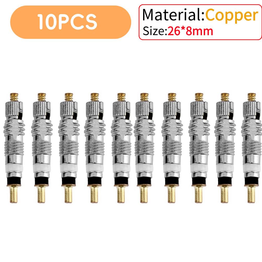 5-50PCS Silver Detachable Valve Cores Bicycle Replacement Road Bike Copper Nozzles Tube Core MTB Road Bike Valve Core Tools