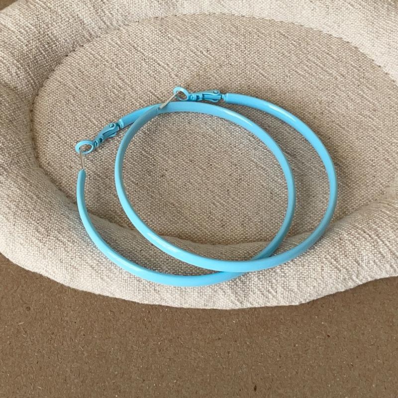 Candy Color Hoop Earrings Stylish Jewelry