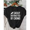 Women'S Graphic Tee - Casual Short Sleeve Crew Neck, Machine Washable, Perfect for Spring & Summer Outfits, Spring Fashion Top