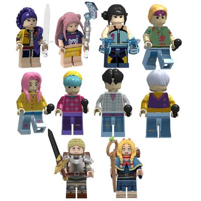 Delicious In Dungeon Mini Building Blocks Toy Anime Kpop Devil Hunter Assembly Model Doll Building Blocks Toy Christmas Gifts