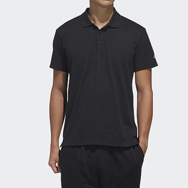 adidas T Shirts Men's Black Crew Neck Moderate Straight Fit FM5418