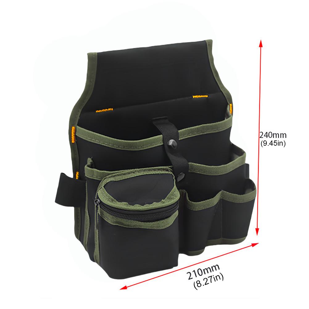 600D Oxford Tool Bag Belt Waist Bag Pouch Waist Pocket Outdoor Work Hand Tools Hardware Storage Electrician Gardening Tool