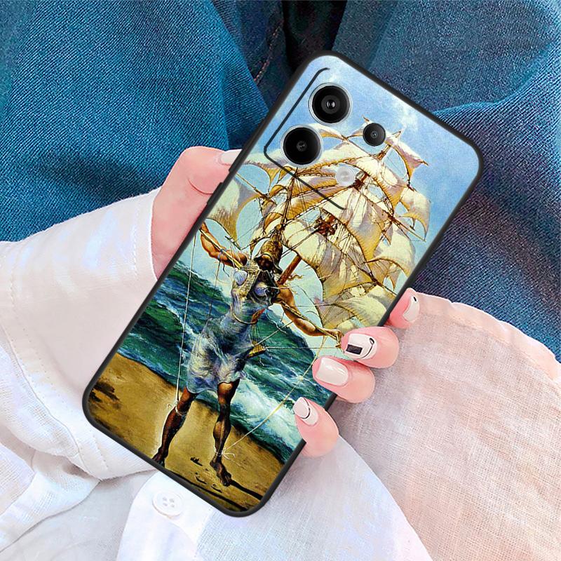 Salvador Dali Art Cover For Xiaomi Redmi Note 14 13 Pro 12 11 9 10 9S 10S 11S 12S Redmi 14C 10C 12C 13C Case