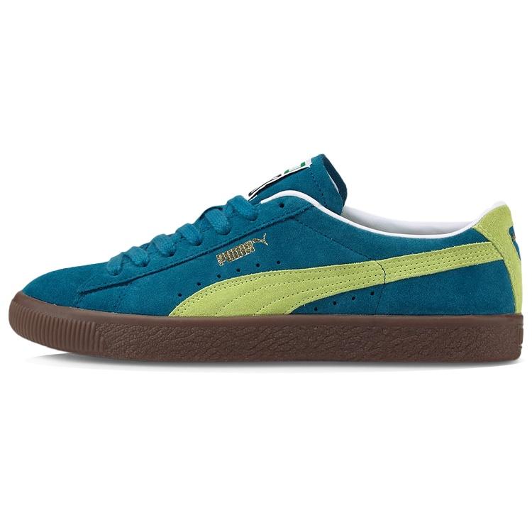 PUMA Unisex Suede Vtg Sneakers Blue/Green Men s 374921-17 EU 44