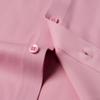 Classic Solid Men's Four Seasons Regular Fit Long-sleeved Dress Shirt, Business Formal Style, Slight Stretch Comfortable Modal