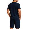 Men's Summer New Short Sleeved Sets Solid Color Casual Versatile Round Collar T Shirts Shorts Suit Man's Clothing Two-Piece Suit