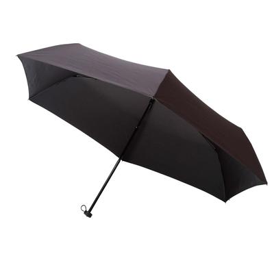 Instant Tsukumo Umbrella Stays Dry the Instantly When UV Heat Lightweight Suitable for Rain or Copa Corporation Water-Repellent (Black) - Folded.