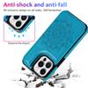 For iPhone 14 Pro Cell Phone Case Mandala Imprinted Drop Proof PU Leather+TPU Cover