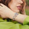 Pandora Two Tone Rainbow Heart  Butterfly   Peace Triple Dangle 782572c01