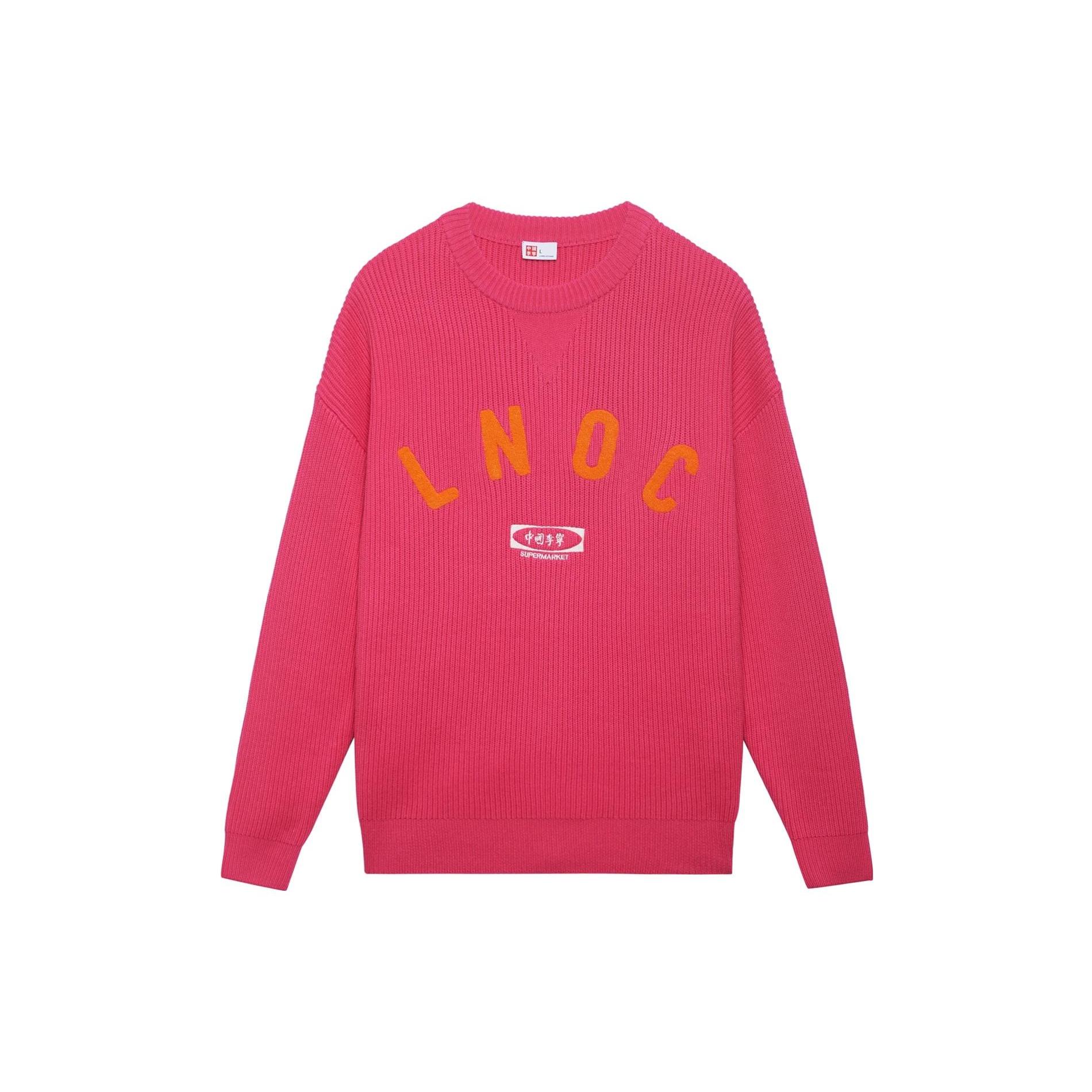 Li Ning Sweaters Unisex Rose Red Crew Neck Moderate Base Layer AMBT039-3 XL
