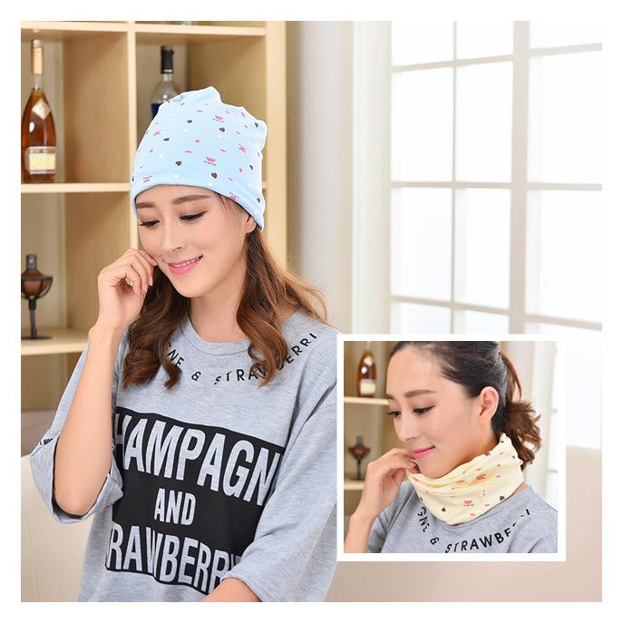 Versatile Korean-Style Pure Cotton Maternity Hat – Windproof & Multifunctional Postpartum Slouchy Hat