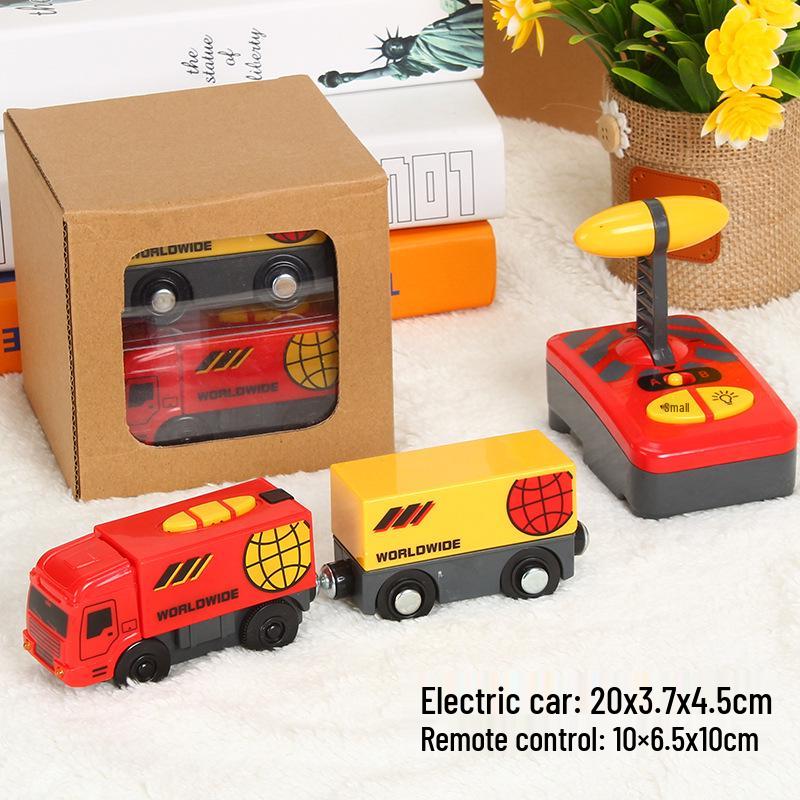 Magnetic Electric Train Engine Toy for Kids - Compatible with All Wooden Tracks