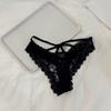 SP&CITY Flower Embroidery Mesh Sexy Thongs Summer Thin Transparent Women's Underpants Hollow Out Lace Panties Temptation Briefs