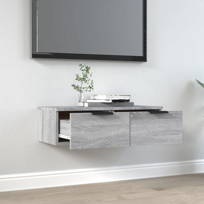 VidaXL Wall Cabinet Sonoma Grey 68x30x20 Cm Engineered Wood 817094