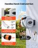 VEVOR Retractable Garden Hose Reel, 1/2 in x 98.43 ft Wall Mounted Hose Reel, Heavy Duty Garden Hose Reel with 9 Patterns Nozzle, Any Length Lock