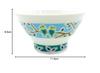Waza No Kura Kutani Ware Sendan Rice Bowl with Small Bird Design, Stylish Japanese Tableware, Perfect As a Gift for a 60th Birthday