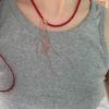 Mona Style Retro Coral Red Beaded Choker Necklace