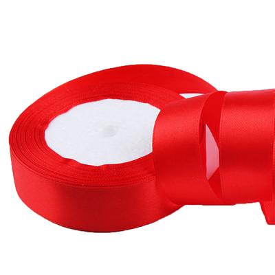 25mm Polyester Kurdele Saten DIY Dekor Düğün Partisi Dekorasyonu Ev Dikişi Dokuma