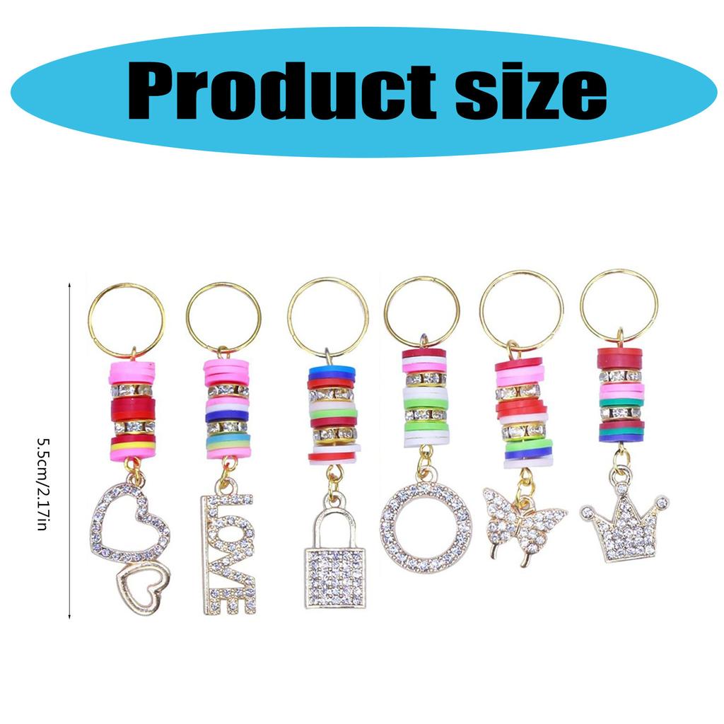 Rhinestones Dreadlock Bead Hair Beads Loose Hair Jewelry For Halloween Braid Clip Hair Rings Hair Clip Braid Rings