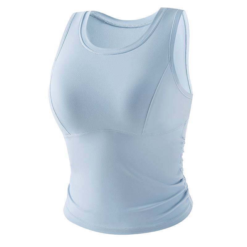 

BZYT Women s Shockproof Sports Bra with Chest Pads - Sexy Yoga Tank Top for Autumn/Winter Running and Fitness Extra Large