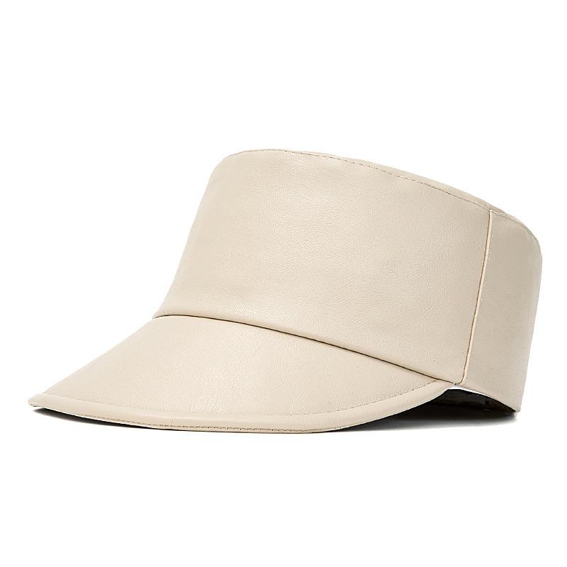 Internet celebrity pu leather cap children autumn and winter big head circumference show face small warm flat top hat equestrian hat knight hat men