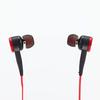 Elecom Stereo Earphones, In-Ear, 10mm Driver, Deep Bass, GrandBass, Red, EHP-GB100ARD
