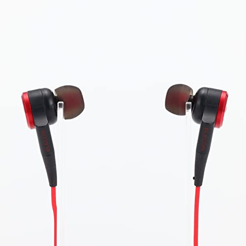 Elecom Stereo Earphones, In-Ear, 10mm Driver, Deep Bass, GrandBass, Red, EHP-GB100ARD