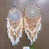 LED Light Dream Catcher Handmade Deamcatcher Feathers Wall Hanging Decoration Romantic Valentine's Day Gift for Girlfriend