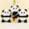 Adorable Chengdu Panda Plush Keychain Pp Cotton Filled Short Plush Collectible