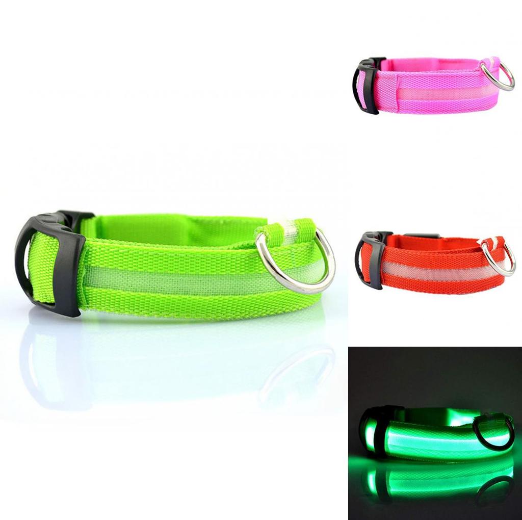 Pet Led Light Up Dog Collar Rechargeable For Small Medium Large Dogs