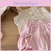 Adorable 2024 Floral Print Two Piece Set For Girls Featuring Sweet Sleeveless Top And Stylish Bow Shorts