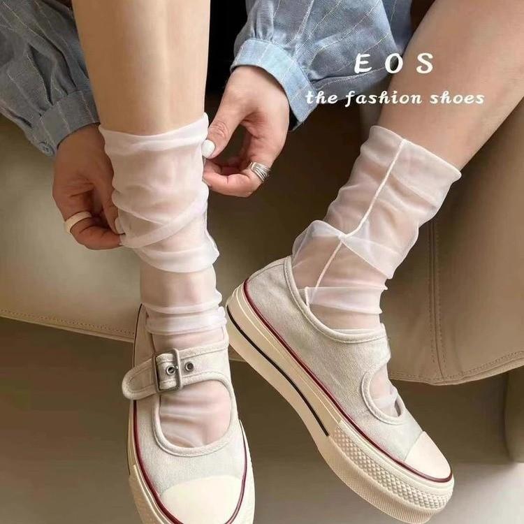 Canvas shoes women s summer new single shoes versatile thick-soled breathable buckle lightweight student casual shoes 40